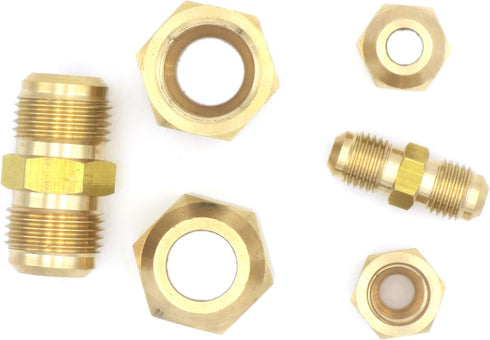 Air Conditioning Copper Pipe Extension for Joint Double Connector, 6-19mm Flare Nut Copper Tube Diameter 5/8"