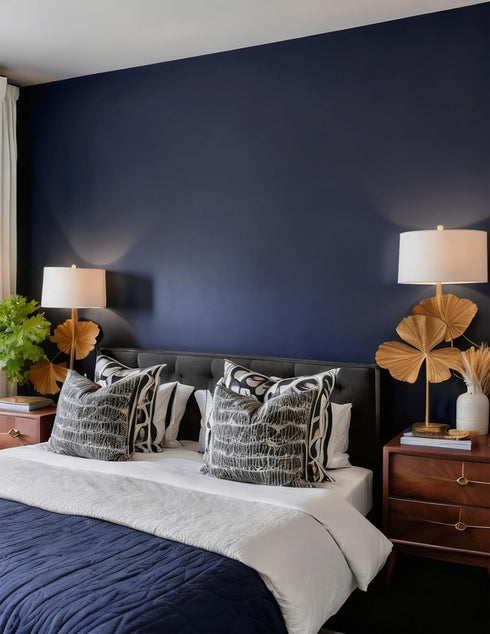 Countertop 17.7" 393.7" Yasinet Peel and Stick Wallpaper Blue Wallpaper Blue Contact Paper Navy Waterproof Self