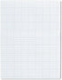 TOPS Cross Section Pad, 1 Pad, 4 Squares/Inch, Quadrille Rule, Letter Size, White, 50 Sheets