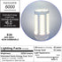 2 Pack 400W Equivalent LED Corn Light Bulb, 6000 Lumen 6000K Daylight, E26/E27 Medium Base for Indoor Garage Warehouse