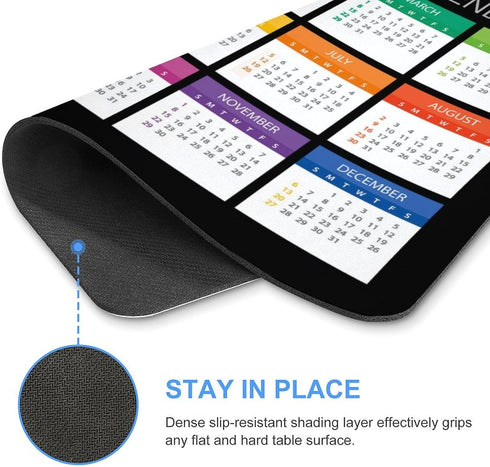 Akcdone 2026 (9.45x7.87 Mouse Pad Calendar,Computer Mouse Pads Calendars Non-Slip Rubber Desk Mat Mousepad Gaming