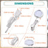 Counter 120V 2 Packs, Single Under Cabinet Puck Light, Collection Display Cases Bookshelf LED Lighting, Electric Wired