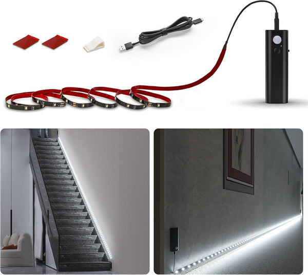 WOBANE LED Closet Light Motion Activated,Battery Powered Stick-on Anywhere,Homelife Motion Sensor Strip