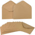 ValBox 4.6x6.3" Kraft Envelopes, 100 PCS, 120 GSM Brown Contour Flap for Baby Shower, Graduation, Wedding Invitations