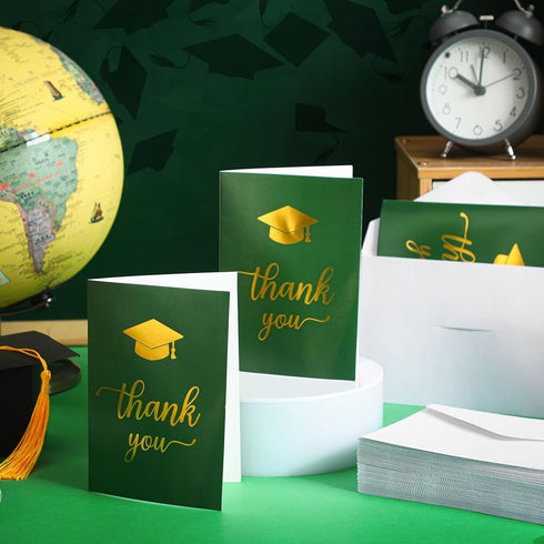 Motiskyy 50pack/150 2026 Pcs Graduation Thank You Cards with Envelopes End of Year Graduation Thank You Cards Bulk