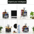 Marbrasse Mesh Desk Organizer, 360-Degree Rotating Multi-Functional Pen Holder, 4 Compartments for Home Office Storage