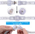 Areful 16.4 8 Feet Flat Flexible LED Rope Lights, Color Changing RGB Strip Light with Remote Control, Colors Multiple