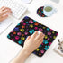 Mouse Pad and Coasters Set - Multicolor Dog Paws Mouse Pad, Non-Slip Rubber Base for Office