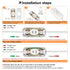 Inline Switch 5 Pcs, White Lamp Cord Button, 6A 250V ON OFF Electrical Wire Appliance Rocker Switches