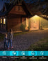 1 Pack, 140LED/3 IP65 Solar Lights Outdoor Modes Motion Sensor Lights Solar Powered, Wireless Waterproof Solar Wall