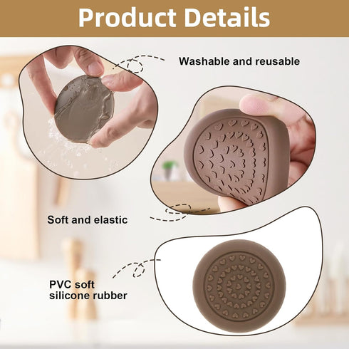 YUEWEESER 8PCS (1.57 1.57 inch) Anti-Slip Rubber Feet for Cutting Board, Cutting Board Feet Non Slip Stabilizer Pads
