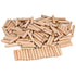 ZOENHOU 1000 PCS Wooden Dowel Pins 3/8" x 1 1/2", Hard Wood Fluted Dowel Plugs with Beveled Ends for Woodworking