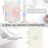Toplive A5 Notebook Binder, 6 Ring Refillable Binder, PU Leather Planner Cover with Magnetic Closure for Loose Leaf
