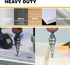 1/2", 3/4" & 7/8" Quick Change Step Drill Bit Set, M2 High Speed Steel for Hole Drilling in Stainless Steel, Wood
