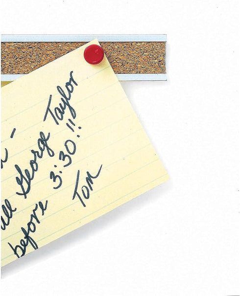 Quartet Bulletin Bar Strip, Cork Board, 48" x 1", Beige Aluminum Frame (2006)