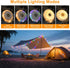 2-in-1 5 IP65 1200mAh 29.52ft Solar Camping Lights String: Modes Waterproof - Battery USB/Solar Charging for Outdoor