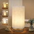 Small Bedside Table Lamp with 3 Color Temperatures | Minimalist Dimmable Nightstand Lamp for Study & Reading