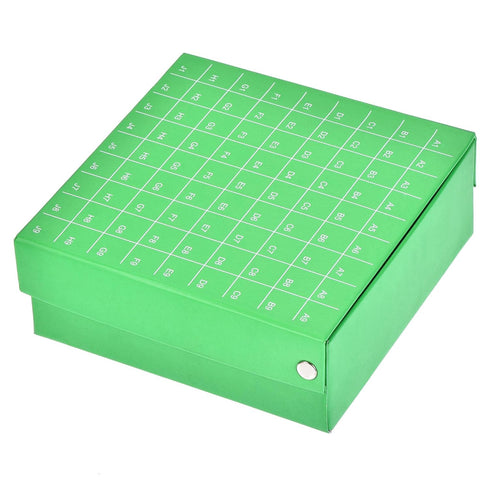 uxcell Centrifuge Tube Freezer Storage Box, 81-Well Waterproof Cardboard Holder for 1.8ml/2ml Tubes