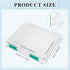 PerKoop 6 Pcs Clear A4 File Box - Document Plastic Storage Box Paper Case Board Game Storage Containers Magazine