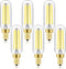 E12 Dimmable LED Bulb 8W, 100 Watt Daylight 4000K T6 T25 Candelabra Bulb, 800LM, 6-Pack for Chandeliers
