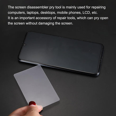 PATIKIL 10pcs Plastic Opening Card, 0.26mm Ultra Thin Pry Tool for Mobile Phone Repair