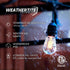 24 Dimmable 2W Bulbs Commercial 7 Bulbs Brightech Ambience Pro - Ft Waterproof LED Outdoor String Lights - Hanging