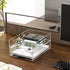 HIIMIEI Clear Acrylic Paper Organizer for Desk, Stackable 2 Tier Letter Tray for Home, School, Office