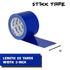 STIKK Heavy Duty Duct Tape - Blue Duck Tape, 3 inch x 25 Yards for Repairs, Household Projects, Waterproof