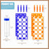 28 Well Plastic Test Tube Stand Bracket Rack Detachable Centrifuge Tube Rack + 25Pcs 50ml Flat Bottom Centrifuge Tubes Container with Graduated Non-Pyrogenic