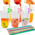 100 Sets Pcs Drink Pouches with Straws, Freezable Drink Bags Juice Pouches for Adults and Kids, Reclosable Zipper