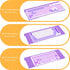 Rulyyo 17 Inch Ergonomic Computer Keyboard Stand - Glitter Purple Acrylic Keyboard Riser for Desk Tilted Keyboard