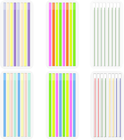 BAYTORY 960Pcs Transparent Highlighter Tape, Reusable Clear Sticky Tabs for Annotating Books, Office School Supplies
