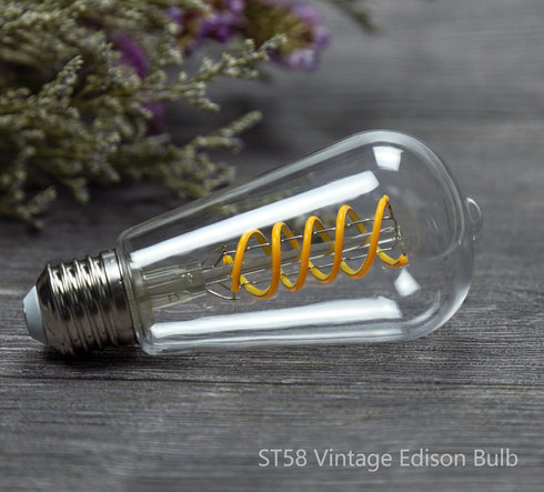 BORT Dimmable LED Edison Bulbs, 6W Equivalent to 60W, E26 2700K Vintage Light Bulbs, 6 Pack