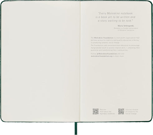 Moleskine Limited Edition Velvet Notebook, Large (6" x 9"), Hard Cover, Ruled, Bottle Green, 240 Pages