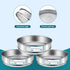 304 Stainless Steel Mesh Lab Sieve, 4(4.75mm) Mesh Aperture, 7.9 Inch Diameter for Industrial Laboratory