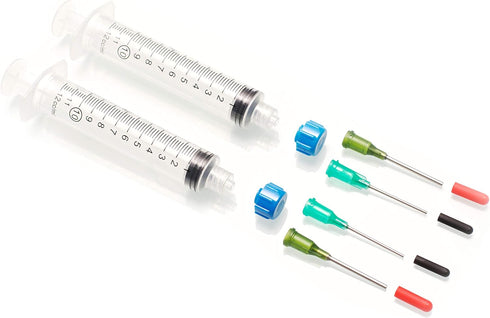 Mini Industrial Syringe Pack, 10ml Luer Lock Syringes with Blunt Needles for Precision Crafting & Repairs