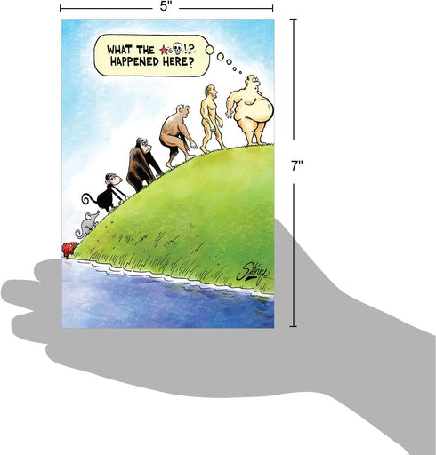 NobleWorks 1 Funny Father's Day Card for Dad, Pa, Pop, Daddy, with Envelope - Humor Greeting Card