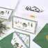 50 Pack 4 6 Inch Whaline Baby Shower Thank You Cards Boxed Green Plaid Vegetable Greeting Cards with Envelopes Stickers