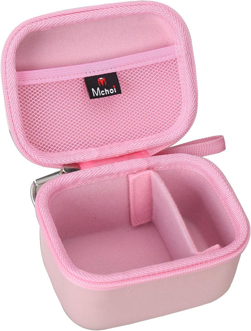 Mchoi Hard Case for Phomemo P12/P12 Pro Label Maker & Tapes, Waterproof Shockproof Protective Case (Pink)
