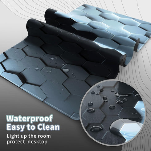 Gaming Mouse Pad, EDGFRTOIO XXL Large 31.5x15.7 inch Computer Desk Mat with Non-Slip Rubber Base