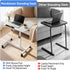 75 MoNiBloom Mobile Laptop Desk Tiltable Height Adjustable Rolling Laptop Sofa Bed Side Table Couch Computer Desk Stand