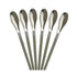ZHUUO 1 Set Stainless Steel Miniature Laboratory Sampling Spoon, Spatula Combination Reagent Spoon, Lab Utensils (Pack
