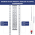 3 Pcs Glass Hydrometer Alcoholmeter 0-200 Proof, Alcohol Hydrometer Digital for Distilling Moonshine Liquor, White