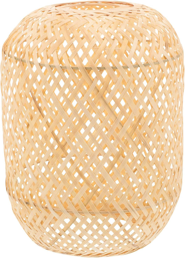 DOITOOL Rattan Lamp Shade, Boho Bamboo Lamp Shade, Natural Wicker s, Chandelier
