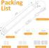 14 Inch 110V 120V Counter, maylit Under Cabinet Lighting Plug in, Linkable Ultra Bright LED Light Bar, Renter Friendly