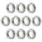 MF74ZZ 10PCS Flange Ball Bearing, 4×7×2.5mm Double Metal Shielded for Industrial Machine