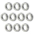 MF74ZZ 10PCS Flange Ball Bearing, 4×7×2.5mm Double Metal Shielded for Industrial Machine