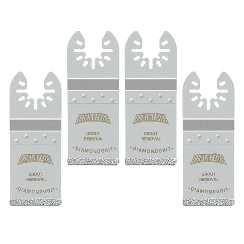 Diamond Oscillating Blade, Flush Cutting Multi Tool Saw Blades for Grout Removal, 4-Pack