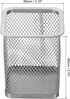 PATIKIL Mesh Pen Holder, Pencil Holder Pencil Basket Pen Cup Locker Organizer Square Makeup Brush Holder for Desk Accessories, Silver by PATIKIL