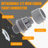 2pcs 1/2 Inch NPT Liquid Tight Connector, 180-Degree Electrical Conduit Connector Fitting